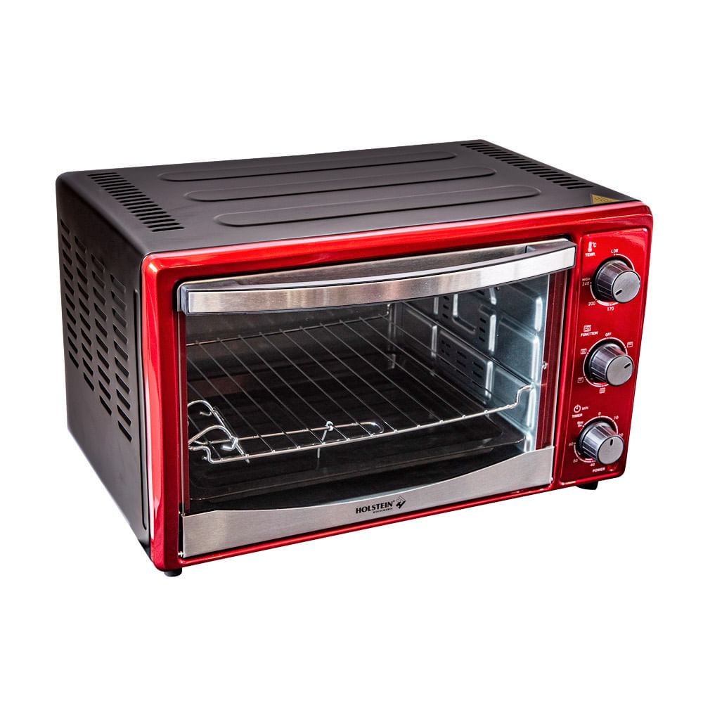 Horno eléctrico Holstein Rojo 25 litros - Promart