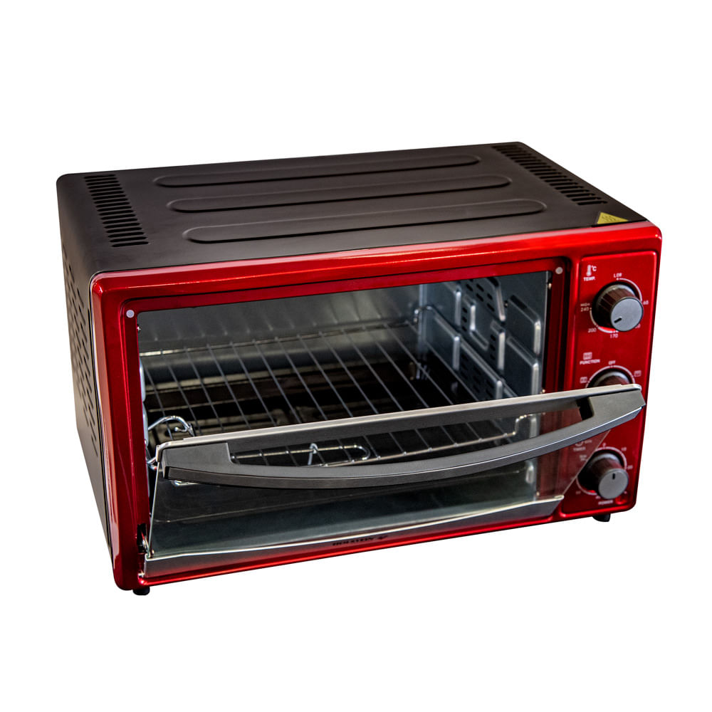 Horno eléctrico Holstein Rojo 25 litros - Promart