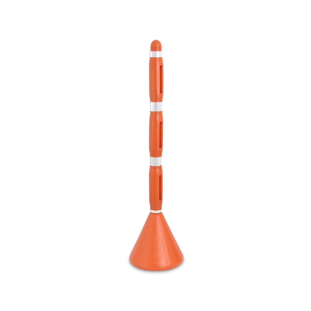 Señalética Tubular Galo 130 cm Naranja Reflectante