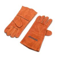 Guante de Cuero Indura Modelo Soldador AT19 en Color Naranja