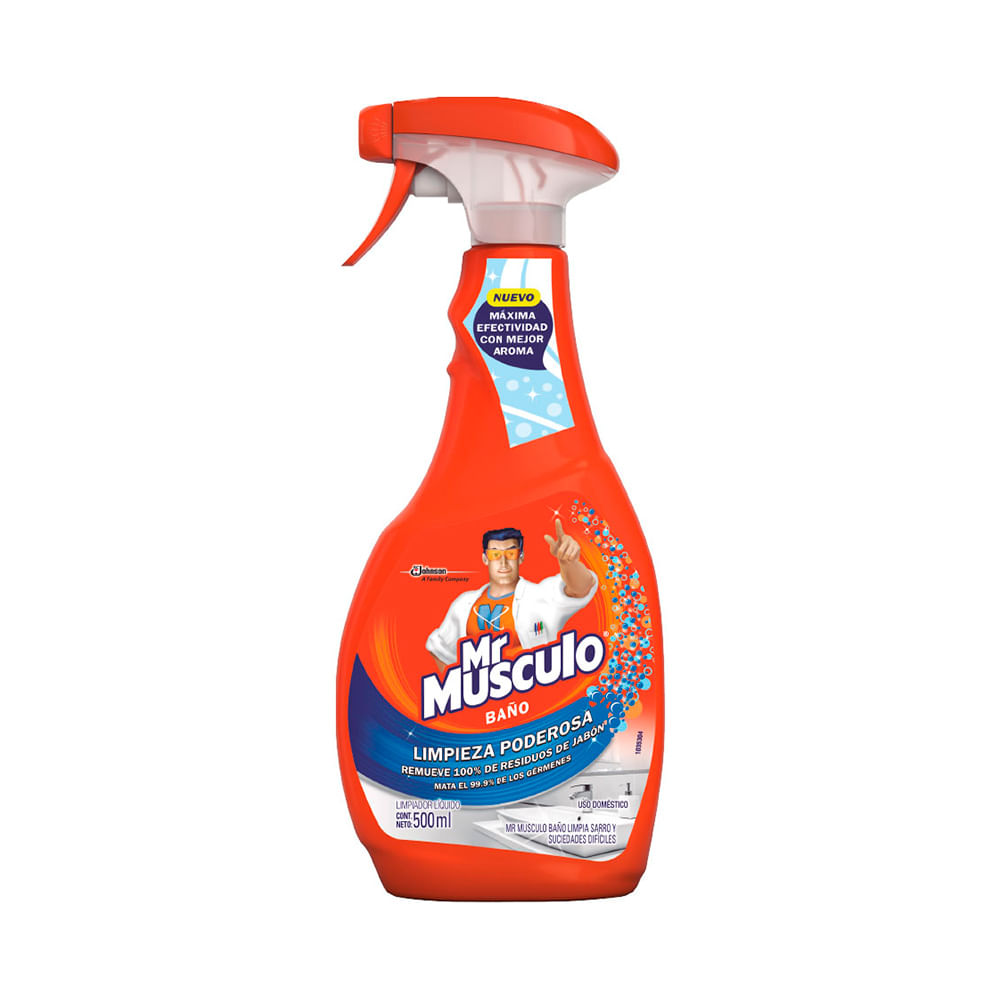 LIMPIA BAÑOS ANTIHONGOS – LAVANDA 670ML – Mr. Cleaner