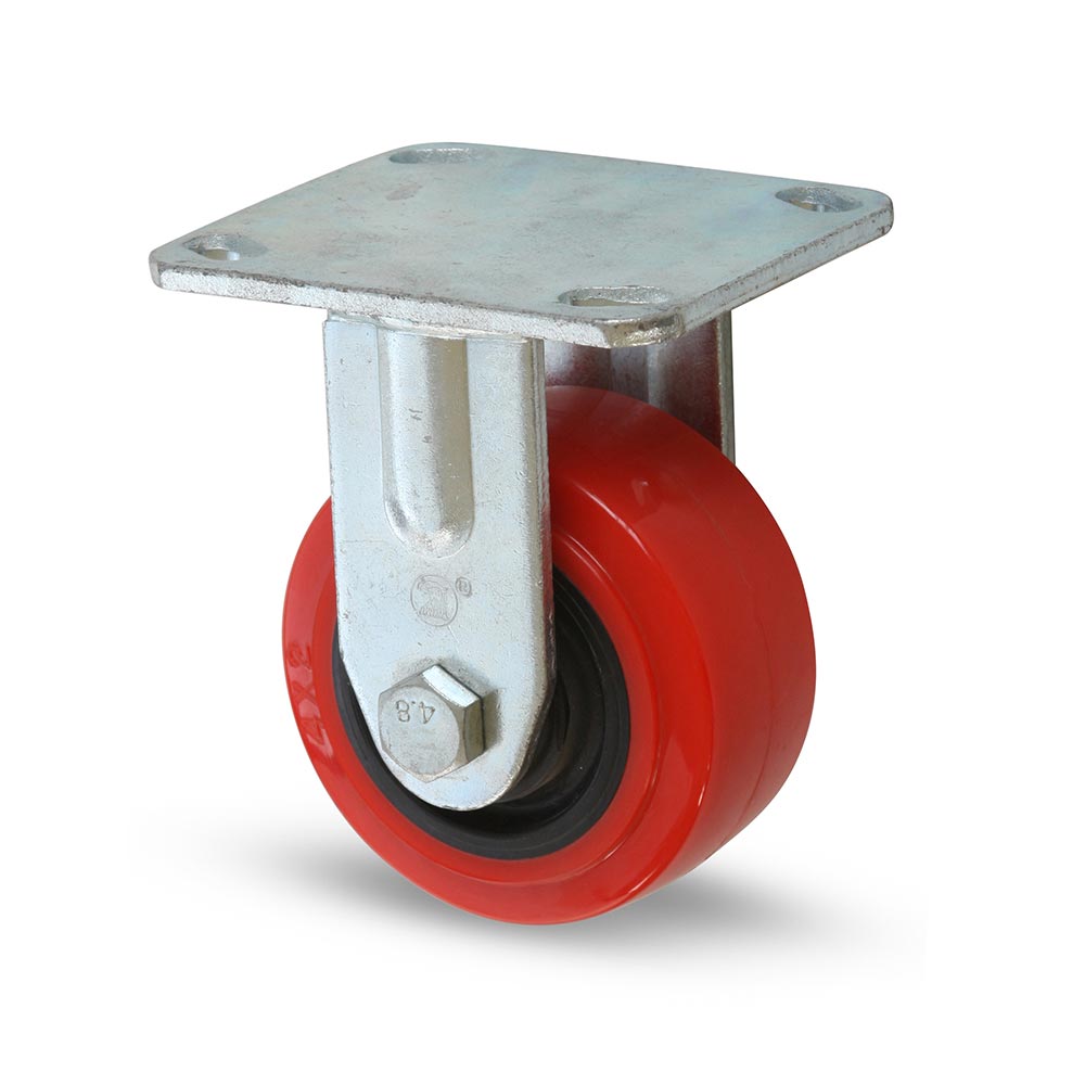 Garrucha plataforma fija industrial 4" 200 kg