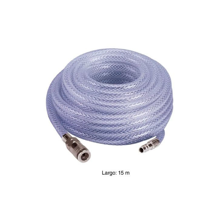 kit de accesorios de manguera de compresor de aire neum/ático de PVC de alta calidad de 7,5 metros con conexi/ón r/ápida para uso industrial Kit de manguera de aire neum/ático