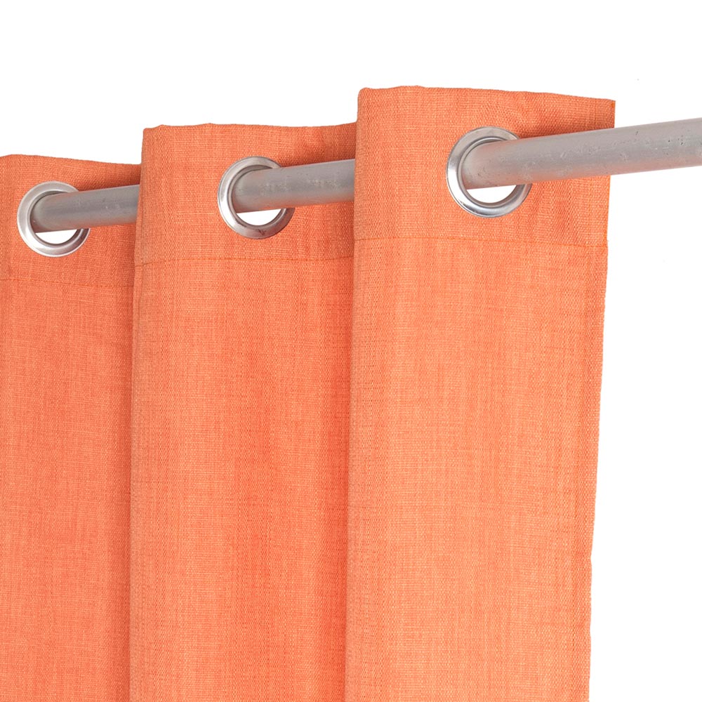 cortina de tela ocre 140x250cm