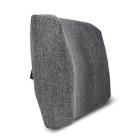 Respaldo Anatómico Lumbar Cushion Fomix Negro de Espuma Firme