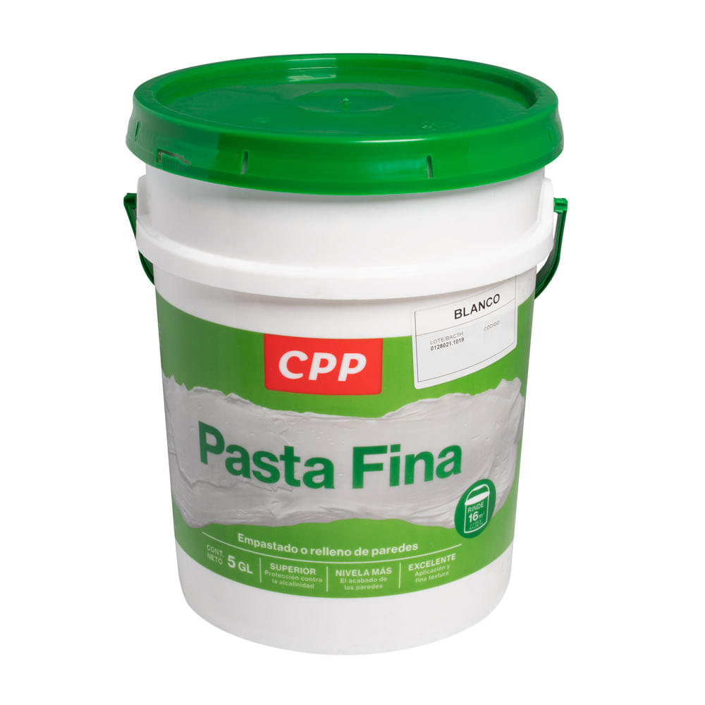 Pasta fina para muros Blanco 5 galones Promart