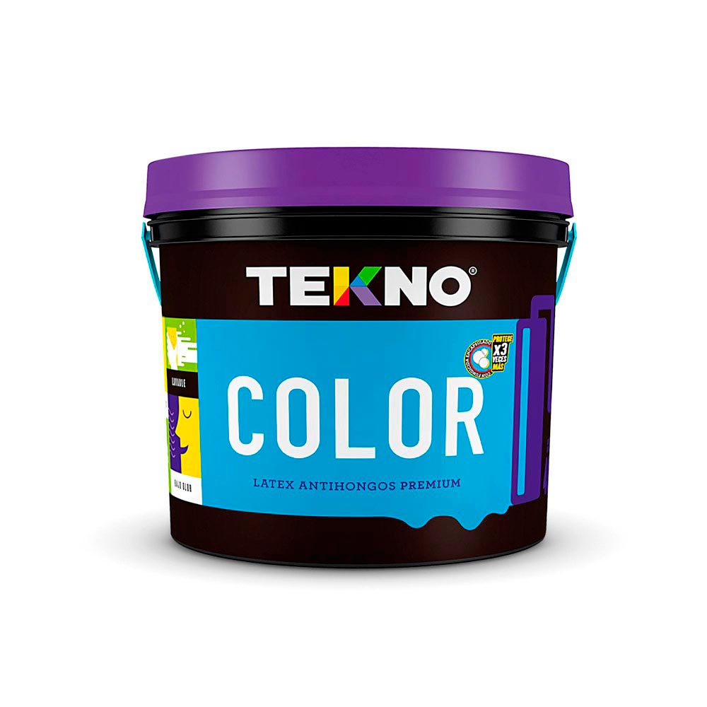 Pintura Látex Teknocolor Blanco Invierno 4 litros Promart