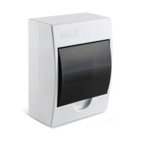 Tablero Adosable Tkl 6 Polos de Poliestireno Blanco con Protección IP40