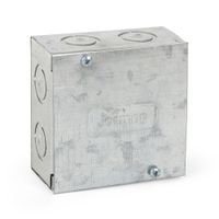Caja de Paso Metálica Liviana Jormen 4x4x2' Plata