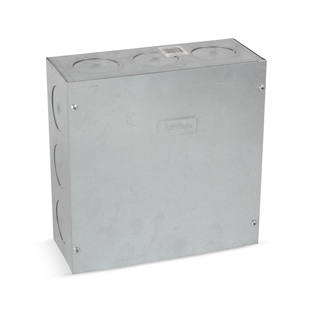 Caja de Paso Metálica Jormen Liviana 10x10x4' Plata 0.9mm