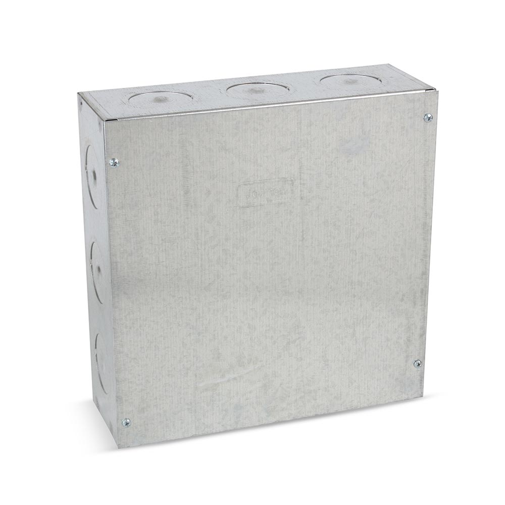 Caja de Paso Metálica Jormen 30x30x10' 0.9mm Plata