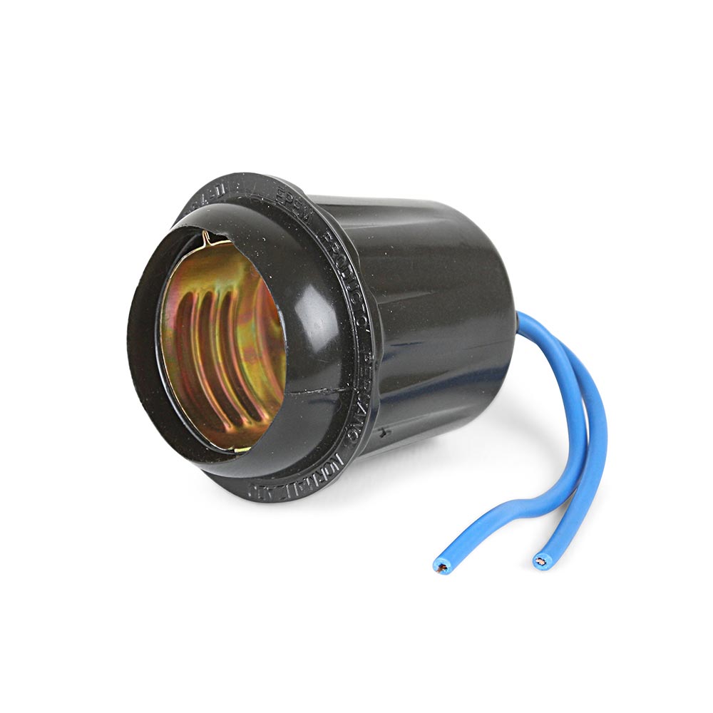 socket e27 para intemperie con cordones