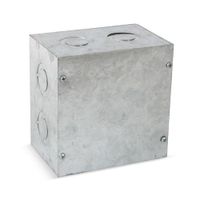 Caja de Pase Metálica Jormen 6x6x4"" Plata 1.5mm