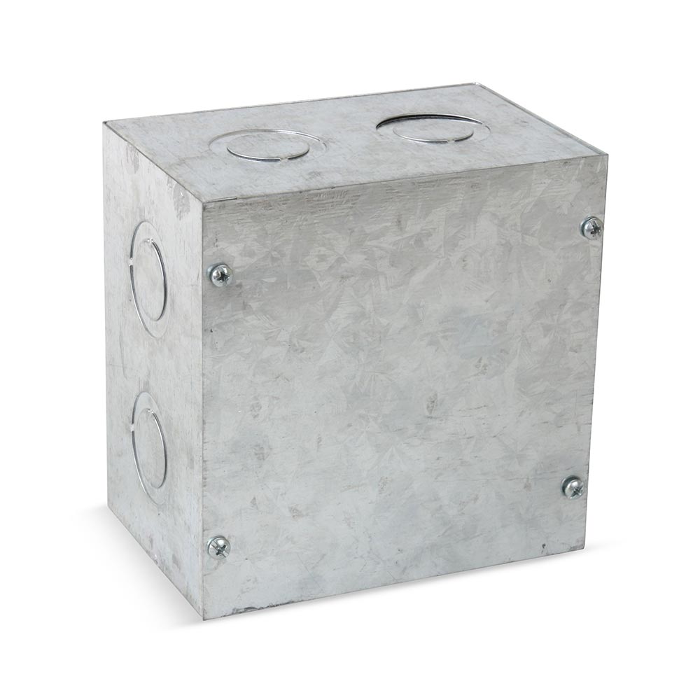 Caja de Pase Metálica Jormen 6x6x4" Plata 1.5mm