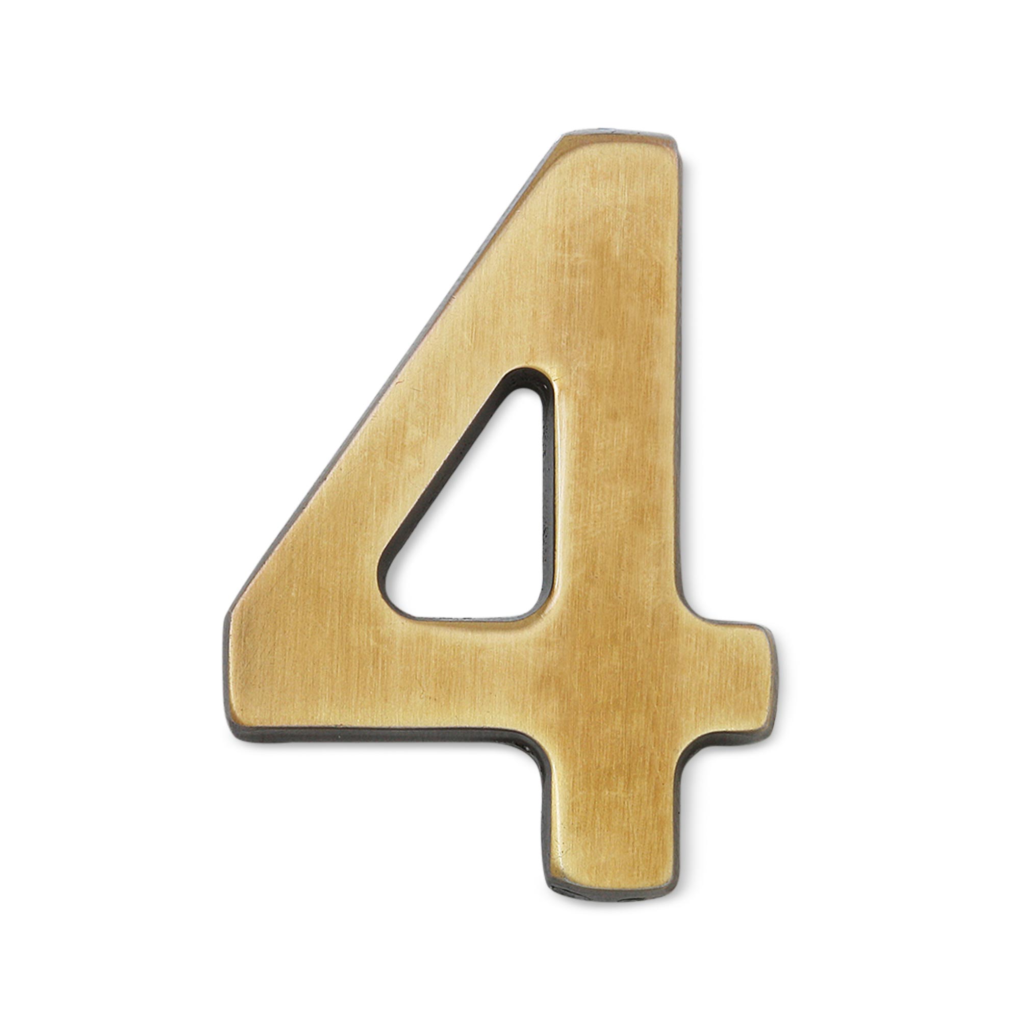 Número 4 de bronce Infafiza