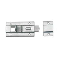 Cerrojo de Acero Zincado Global Trader Modelo Portacandado 4"" Plata