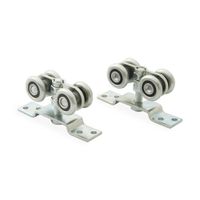 Corredera de Acero Ducasse Modelo D100 Plata para Puertas Corredizas