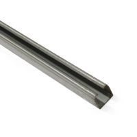 Riel de Acero Galvanizado Ducasse Modelo U100 x 3mt Plata