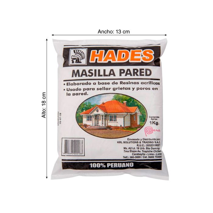 Masilla Para Pared 1kg Promart