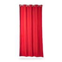 Cortina de Tela Poliéster Orange 140x250cm Rojo Fresa