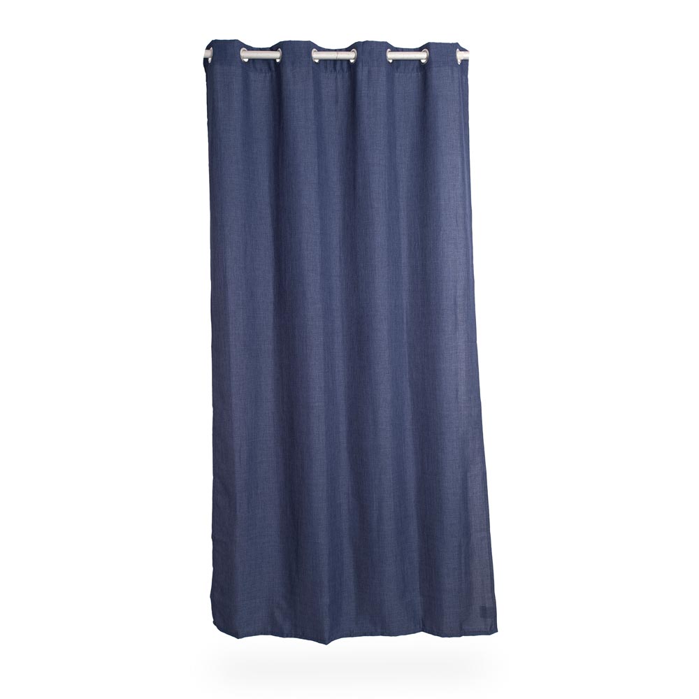 Cortina de tela Azul Oscuro 140x250cm - Promart