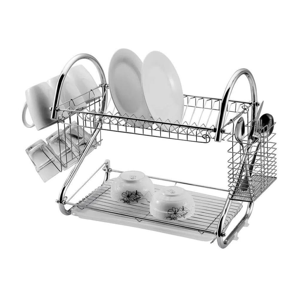 Escurridor/ Organizador de Platos 2 Niveles