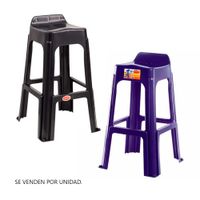 Súper Banco para Bar POLINPLAST Alto Ergo (Modelos Aleatorios)