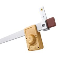 Tranca Cerradura Acero Cantol Premium 105 cm Gris Brillante