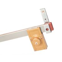 Tranca de Acero Cantol Sobrepuesto Gris Brillante de 105 cm