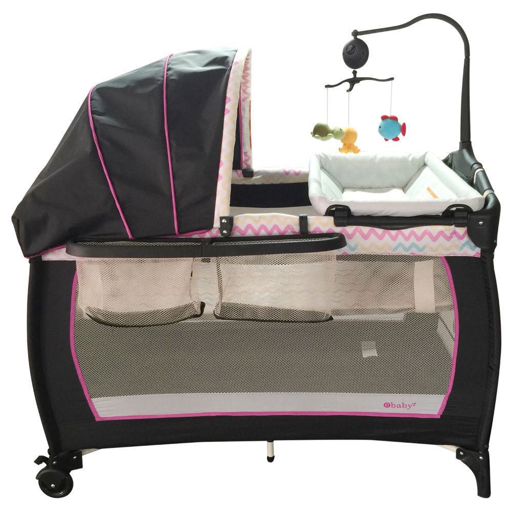 Cuna Corral Little Angel Rosado - EB714-1RS