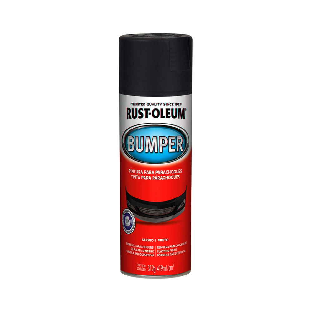 Spray Automotive Parachoques Negro Mate 340 gramos Rust Oleum