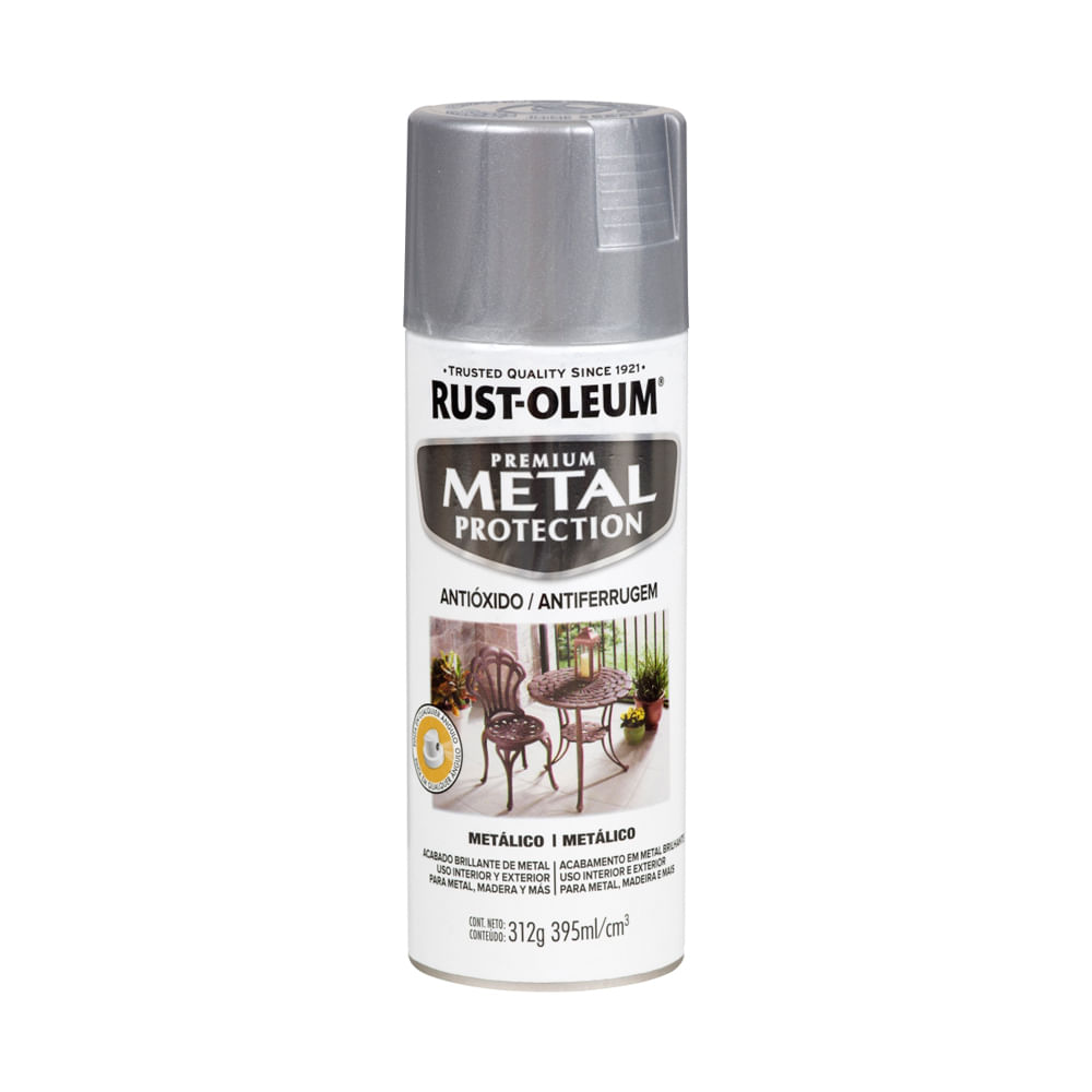 Spray Protección Metal Metálico Plata 312 gramos Rust Oleum