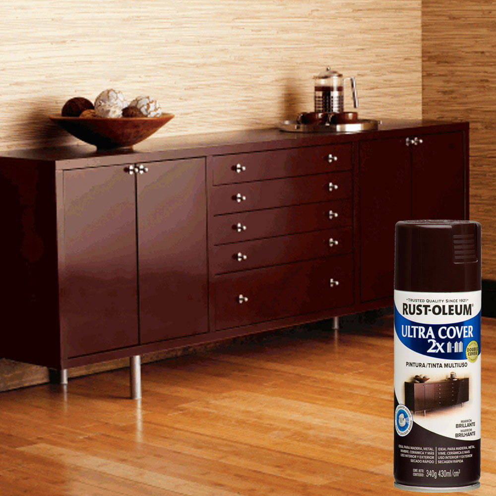 Spray Brillante Marrón 340 gramos - Promart