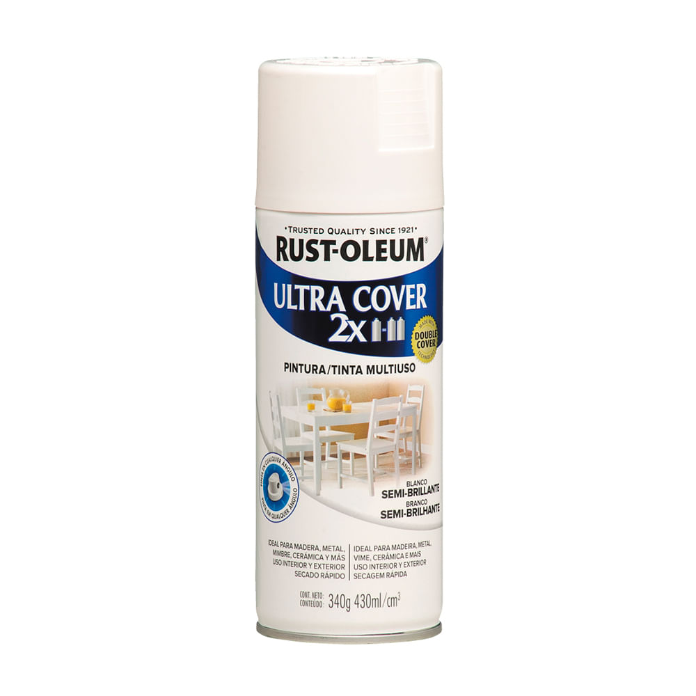 Spray Ultra Cover 2X Blanco Semibrillante 340 gramos