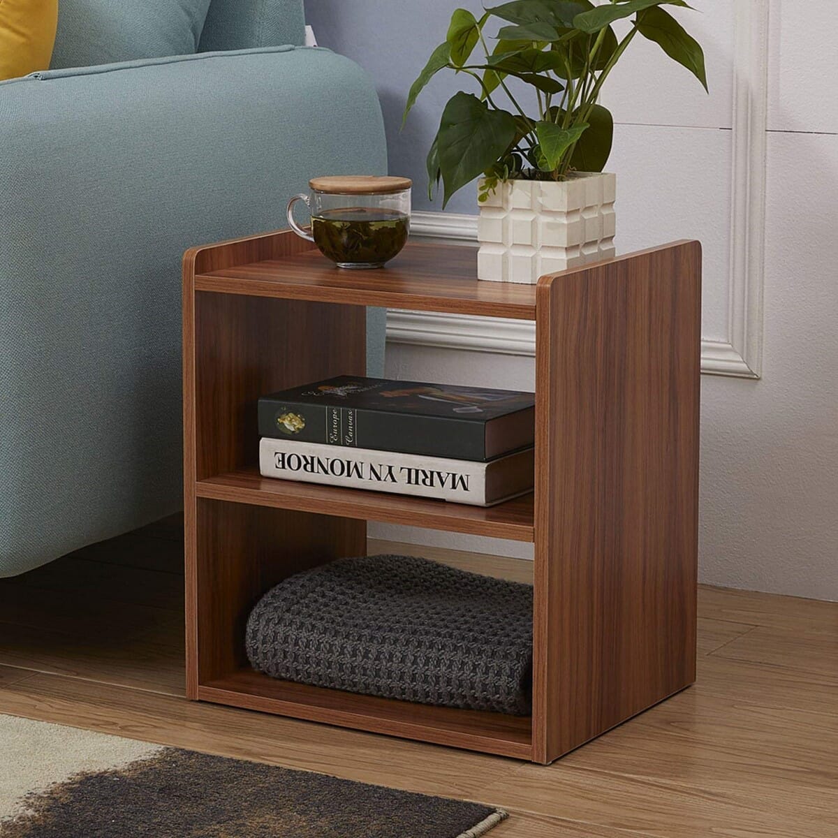 Mesa Auxiliar / Velador Jorge Marrón