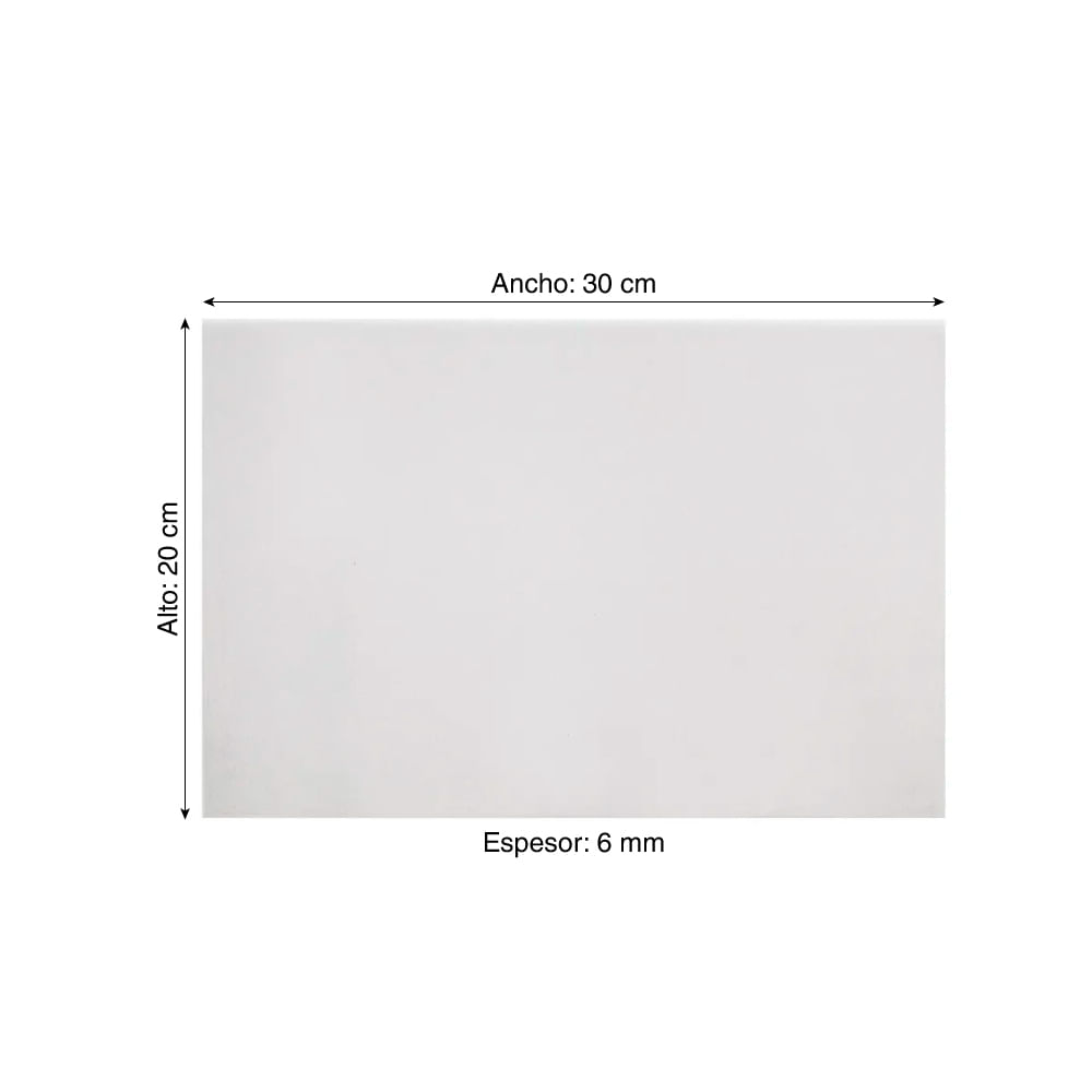 Pared Lisa Blanca 20x30cm - Promart