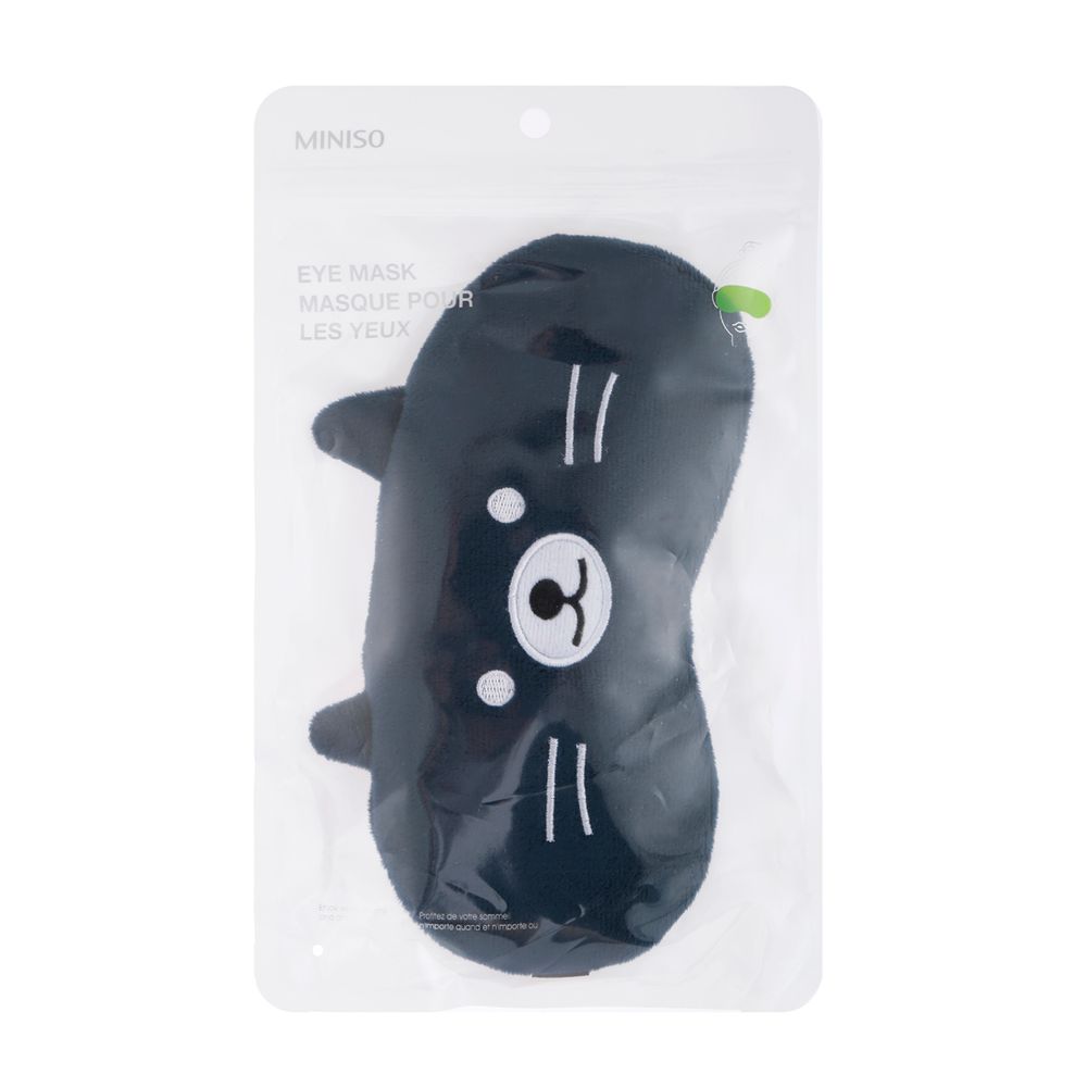 Antifaz Para Dormir Miniso Negro Oso Promart