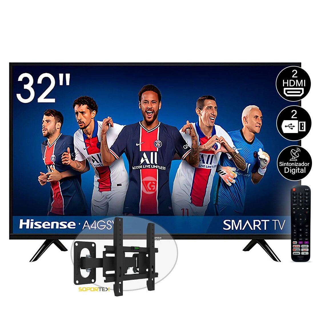 Televisor HISENSE 32 Led Smart TV HD 32A4GSV - Promart
