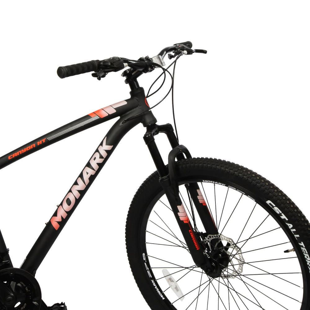 Bicicleta Monark Canyon HT Aro 27.5 Negro/Rojo - Promart