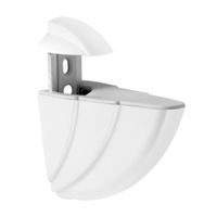 Soporte regulable 10x9x4cm Blanco Prat-K