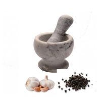 Mortero de Mármol DECO HOME con Machacador Gris