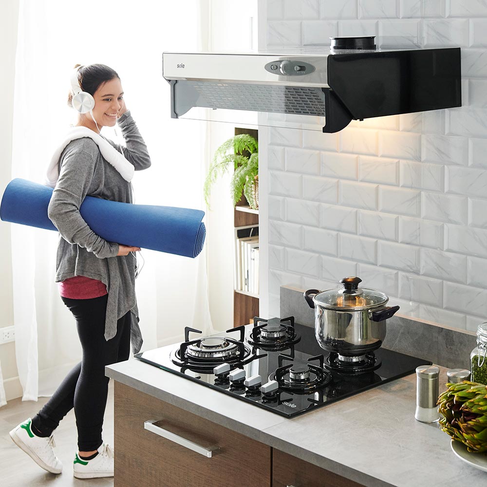 Cocina empotrable vidrio templado SOLCO034 4 hornillas - Promart