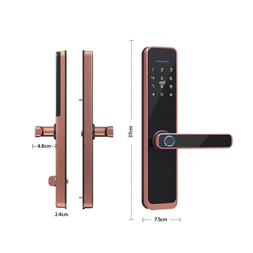 Cerradura de Exterior Inteligente WiFi X3 Plus Bronce - Promart