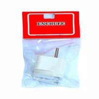 Adaptador Múltiple TOP GAN Espiga Redonda Paquete 1un