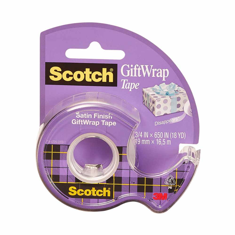 Cinta Adhesiva SCOTCH Grift Wrap Dispensador 19mm x 16.5m