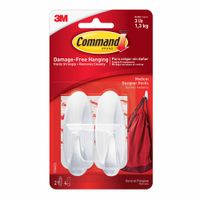 Gancho COMMAND Mediano Blister 2un Blanco