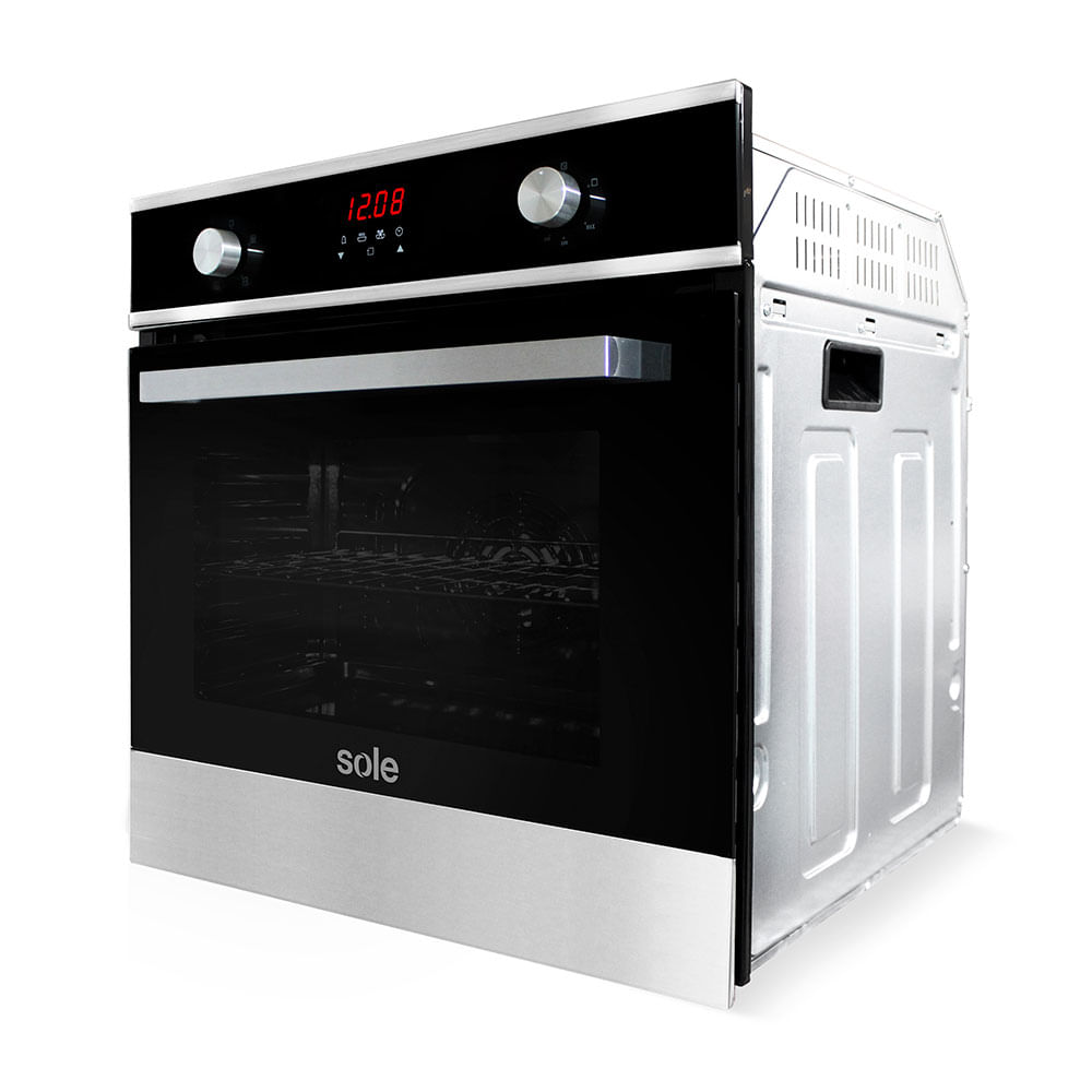 horno a gas solho007 60cm gnv / glp sole + camp sole venus pluss 90cm inox  + coc gas emp solco034 vid 4 hor sole
