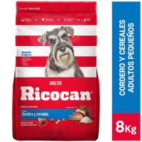 Alimento para Perro RICOCAN Adulto Pequeños Sabor Cordero y Cereales Bolsa 8Kg