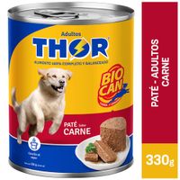 Alimento Húmedo para Perro THOR Adulto Sabor Carne Lata 330g