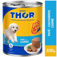 Alimento Húmedo para Perro THOR Cachorro Sabor Carne Lata 330g